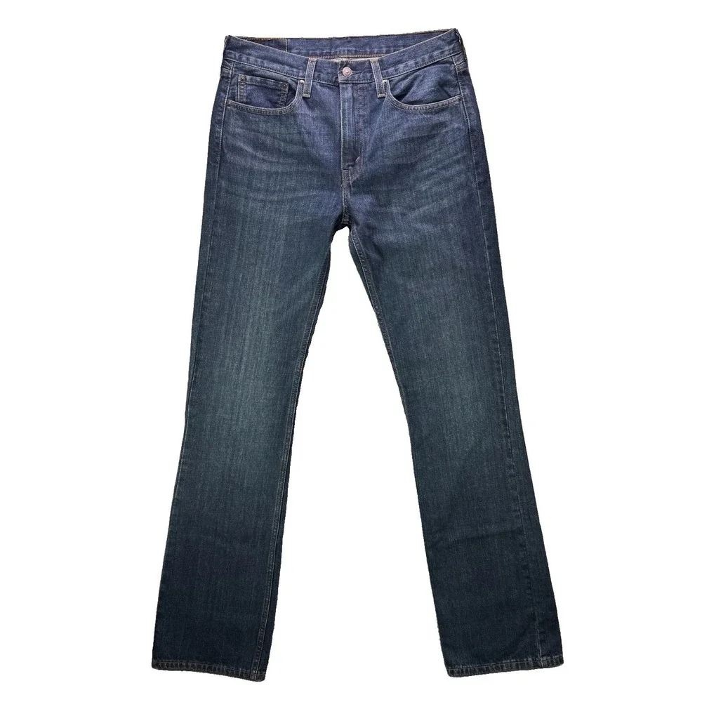 Levi's Jeans Mens 32x36 Blue 527 Slim Bootcut 100% Cotton Western Cowboy Denim